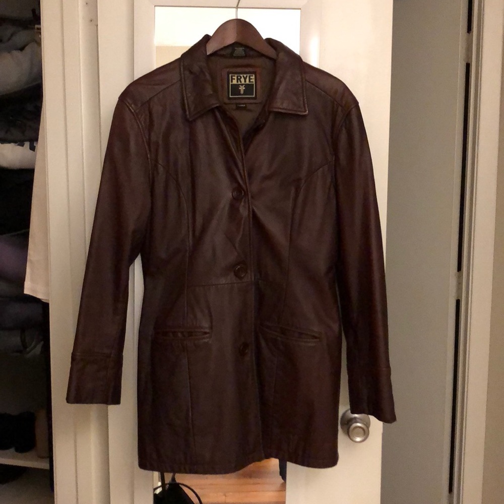 Frye Leather Coat